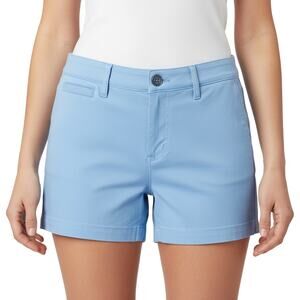 Market & Spruce Women’s Blue Chino Shorts Flat Front NWT Size 16